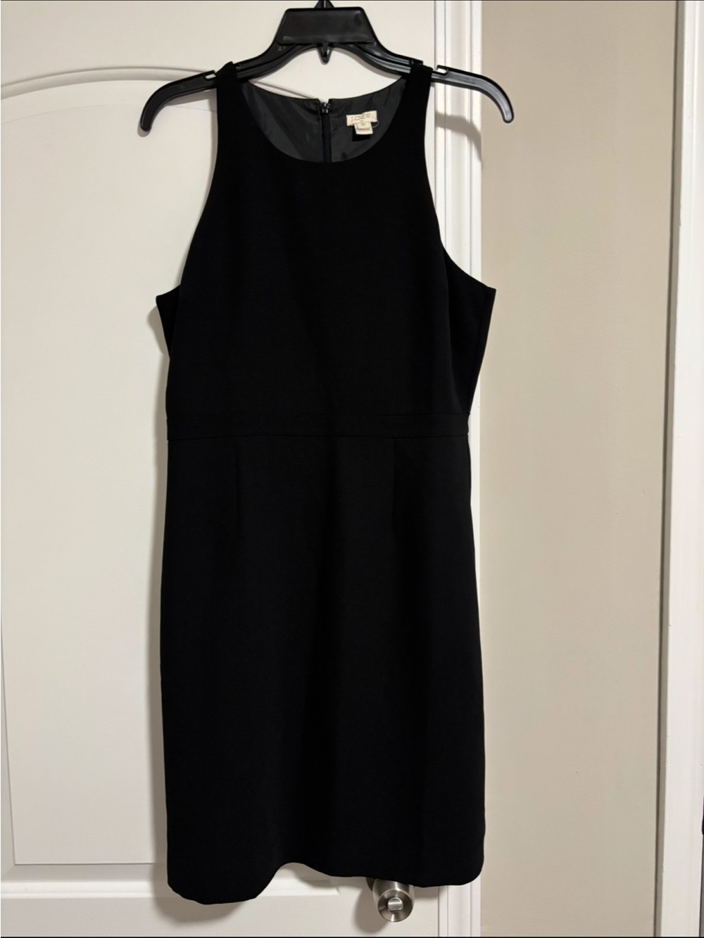 J.CREW, Classic Black Sleeveless Sheath Dress, Size 10